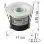Світильник точковий світлодіодний меблевий LED Horoz Electric SILVIA 1W 4200K 016-039-0001