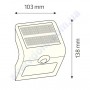 Світильник вуличний фасадний світлодіодний на сонячній батареї LED Horoz Electric SIRIUS-1 1W 4000K IP44 078-012-0001