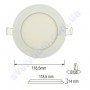Світильник стельовий світлодіодний LED-панель Horoz Electric SLIM-6 6W 056-003-0006