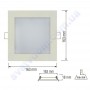 Світильник стельовий світлодіодний LED-панель Horoz Electric SLIM/Sq-12 12W 056-005-0012