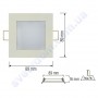 Світильник стельовий світлодіодний LED-панель Horoz Electric SLIM/Sq-3 3W 056-005-0003