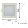 Світильник стельовий світлодіодний LED-панель Horoz Electric SLIM/Sq-9 9W 056-005-0009