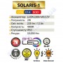 Настінний світильник вуличний світлодіодний на сонячній батареї LED Horoz Electric SOLARIS-1 2W 4000K IP65 078-014-0001