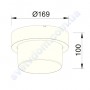 Світильник вуличний садово-парковий фасадний світлодіодний LED Horoz Electric SUGA-12/RO 12W 4200K IP65 076-021-0012