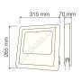 Прожектор світлодіодний LED з сонячною панеллю Horoz Electric TIGER-100 100W 6400K IP65 068-012-0100