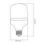Лампа світлодіодна Horoz Electric LED TORCH-50 50W (аналог 400Вт) S137 E27 001-016-0050