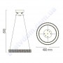 Світлодіодна SMD LED люстра Horoz Electric TORNADO-30 30W 4000K 019-025-0030