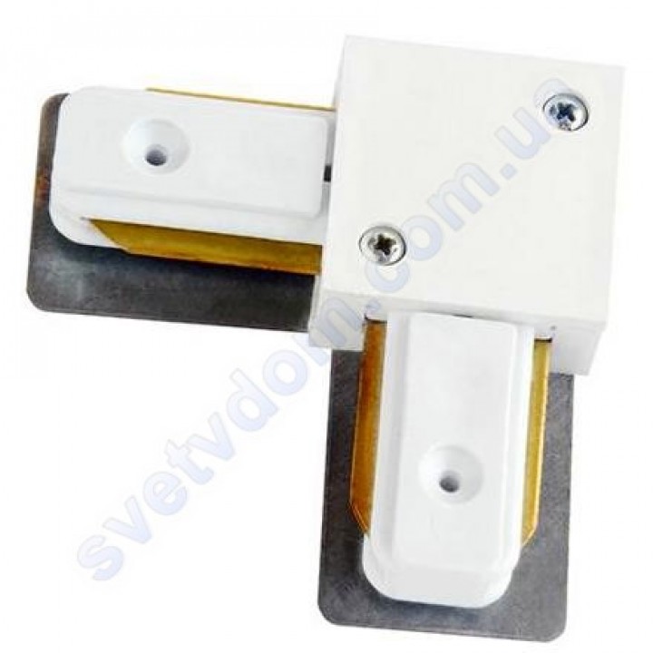 Конектор (з'єднання) L Connector кутовий для шинопровода до світильника трековому Horoz Electric 096-002-0002