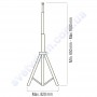 Стійка для прожектора одинарна Horoz Electric TRIPOD SINGLE 107-001-0001