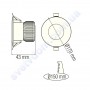 Світильник точковий світлодіодний LED Horoz Electric VANESSA-15 15W 6400K 016-044-0015