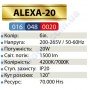 Світильник стельовий врізний світлодіодний LED Horoz Electric ALEXA-20 20W 016-048-0020