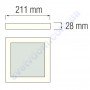 Світильник стельовий світлодіодний LED Horoz Electric ARINA-18 18W 016-026-0018