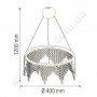 Світлодіодна SMD LED люстра Horoz Electric ASTORIA-25 25W 4000K 019-040-0025