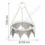 Світлодіодна SMD LED люстра Horoz Electric ASTORIA-32 32W 4000K 019-040-0032