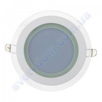 Світильник стельовий світлодіодний LED зі скляним декором Horoz Electric CLARA-12 12W 016-016-0012