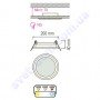 Світильник стельовий світлодіодний LED зі скляним декором Horoz Electric CLARA-15 15W 016-016-0015