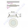 Світильник стельовий світлодіодний LED зі скляним декором Horoz Electric CLARA-6 6W 016-016-0006
