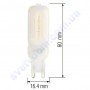 Лампа світлодіодна Horoz Electric LED DECO-7 7W (аналог 50Вт) G9 (220V) 001-023-0007