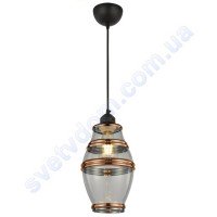 Світильник підвісний Horoz Electric ELEMENT-2 скло+метал E27 021-015-0002