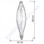 Лампа Едісона світлодіодна Horoz Electric ELLIPTIC TITANIUM 8W (аналог 60Вт) E27 FILAMENT 001-054-0008-T