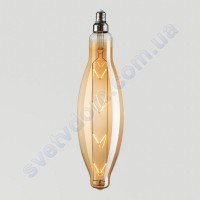 Лампа Едісона світлодіодна Horoz Electric ELLIPTIC-XL AMBER 8W (аналог 60Вт) E27 FILAMENT 001-054-0008-AXL