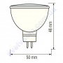 Лампа світлодіодна Horoz Electric LED FONIX-4 4W (аналог 30Вт) MR16 GU5.3 001-001-0004