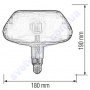 Лампа Едісона світлодіодна Horoz Electric GINZA TITANIUM 8W (аналог 60Вт) E27 FILAMENT 001-050-0008-T