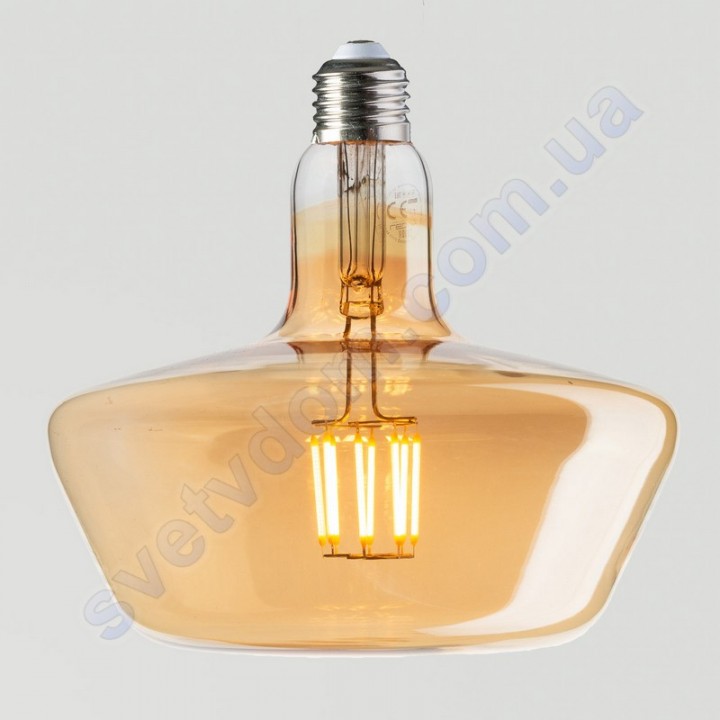 Лампа Едісона світлодіодна Horoz Electric GINZA AMBER 8W (аналог 60Вт) E27 FILAMENT 001-050-0008-A