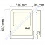 Прожектор світлодіодний LED Horoz Electric LION-400 400W 6400K IP65 068-013-0400