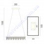 Світлодіодна SMD LED люстра Horoz Electric NIRVANA-32 32W 4000K 019-027-0032