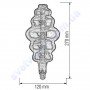 Лампа Едісона світлодіодна Horoz Electric ORIGAMI TITANIUM 8W (аналог 60Вт) E27 FILAMENT 001-053-0008-T