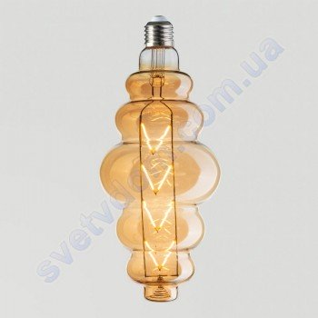 Лампа Едісона світлодіодна Horoz Electric ORIGAMI AMBER 8W (аналог 60Вт) E27 FILAMENT 001-053-0008-A