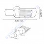 Світильник ліхтар консольний на стовп світлодіодний SMD LED Horoz Electric ORLANDO-100 100W IP65 074-005-0100