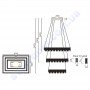 Світлодіодна SMD LED люстра Horoz Electric PANDORA-96 96W 4000K 019-028-0096