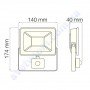 Прожектор світлодіодний LED Horoz Electric PARS/S-20 20W 6400K з датчиком руху IP65 068-009-0020