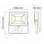 Прожектор світлодіодний LED Horoz Electric PARS/S-50 50W 6400K з датчиком руху IP65 068-009-0050