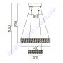 Світлодіодна SMD LED люстра Horoz Electric QUASAR-42 42W 4000K 019-023-0042