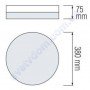 Світильник Світлодіодний LED настінно-стельовий Horoz Electric RADIUS-36 білий 6400K 36W метал 027-012-0036