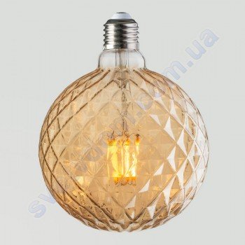 Лампа Едісона світлодіодна Horoz Electric RUSTIC TWIST-6 6W (аналог 50Вт) ТВІСТ E27 FILAMENT 001-038-0006