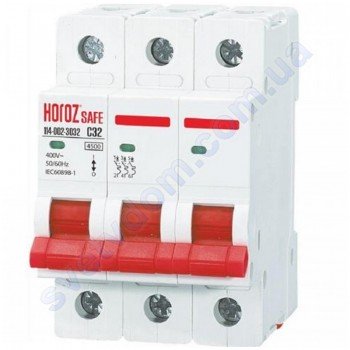 Автоматичний Вимикач Horoz Electric SAFE C32 3Р 4,5 кА 114-002-3032