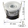 Світильник точковий світлодіодний меблевий LED Horoz Electric SILVIA 1W 4200K 016-039-0001