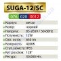 Світильник вуличний садово-парковий фасадний світлодіодний LED Horoz Electric SUGA-12/SC 12W 4200K IP65 076-020-0012