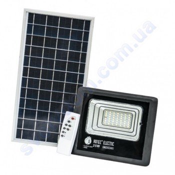 Прожектор світлодіодний LED з сонячною панеллю Horoz Electric TIGER-25 25W 6400K IP65 068-012-0025