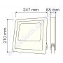 Прожектор світлодіодний LED з сонячною панеллю Horoz Electric TIGER-40 40W 6400K IP65 068-012-0040