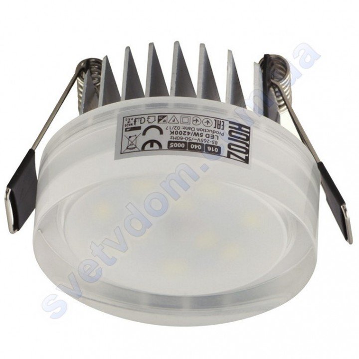 Світильник точковий світлодіодний LED Horoz Electric VALERIA-5 5W 4200K білий 016-040-0005