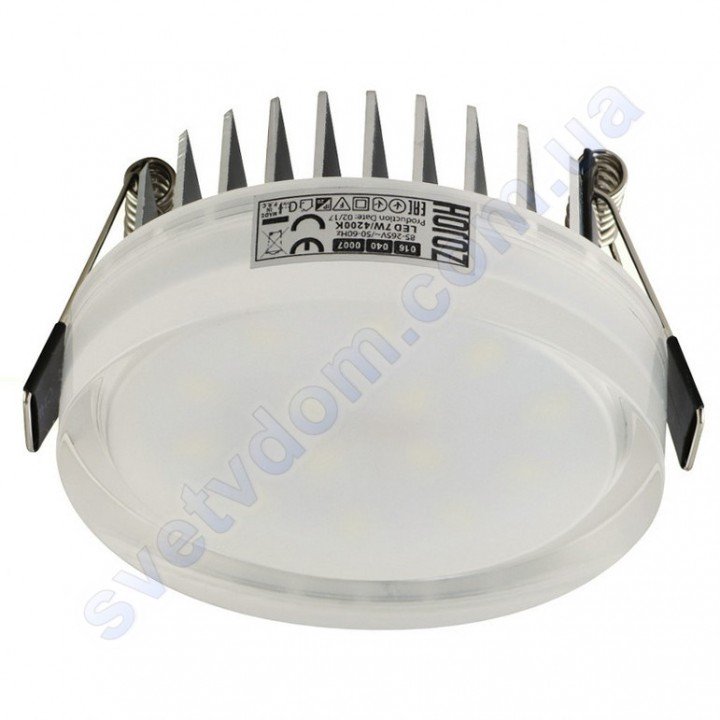Світильник точковий світлодіодний LED Horoz Electric VALERIA-7 7W 4200K білий 016-040-0007