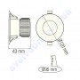 Світильник точковий світлодіодний LED Horoz Electric VANESSA-10 10W 6400K 016-044-0010