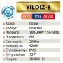 Світильник ПВЗ вуличний світлодіодний LED Horoz Electric YILDIZ-8 8W 4200K IP65 алюміній 071-009-0008