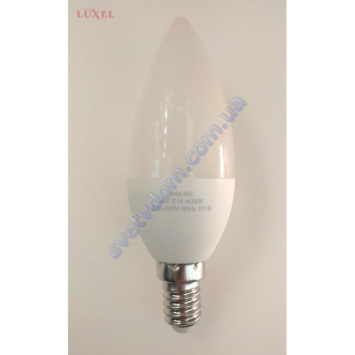 Лампа світлодіодна LUXEL LED 044-NE 4W (аналог 35Вт) C37 4000K E14 ECO