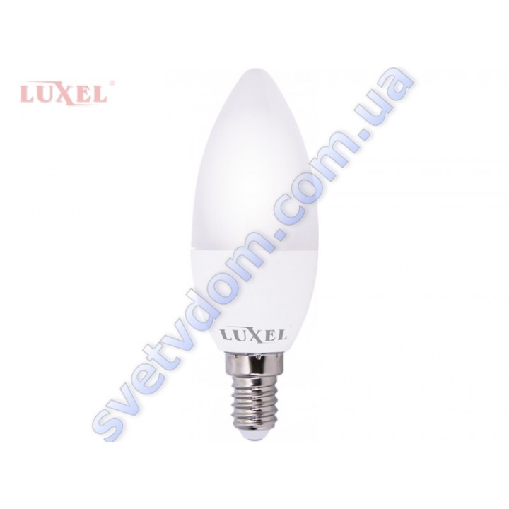 Лампа світлодіодна LUXEL LED 045-NE 6W (аналог 50Вт) C37 4000K E14 ECO
